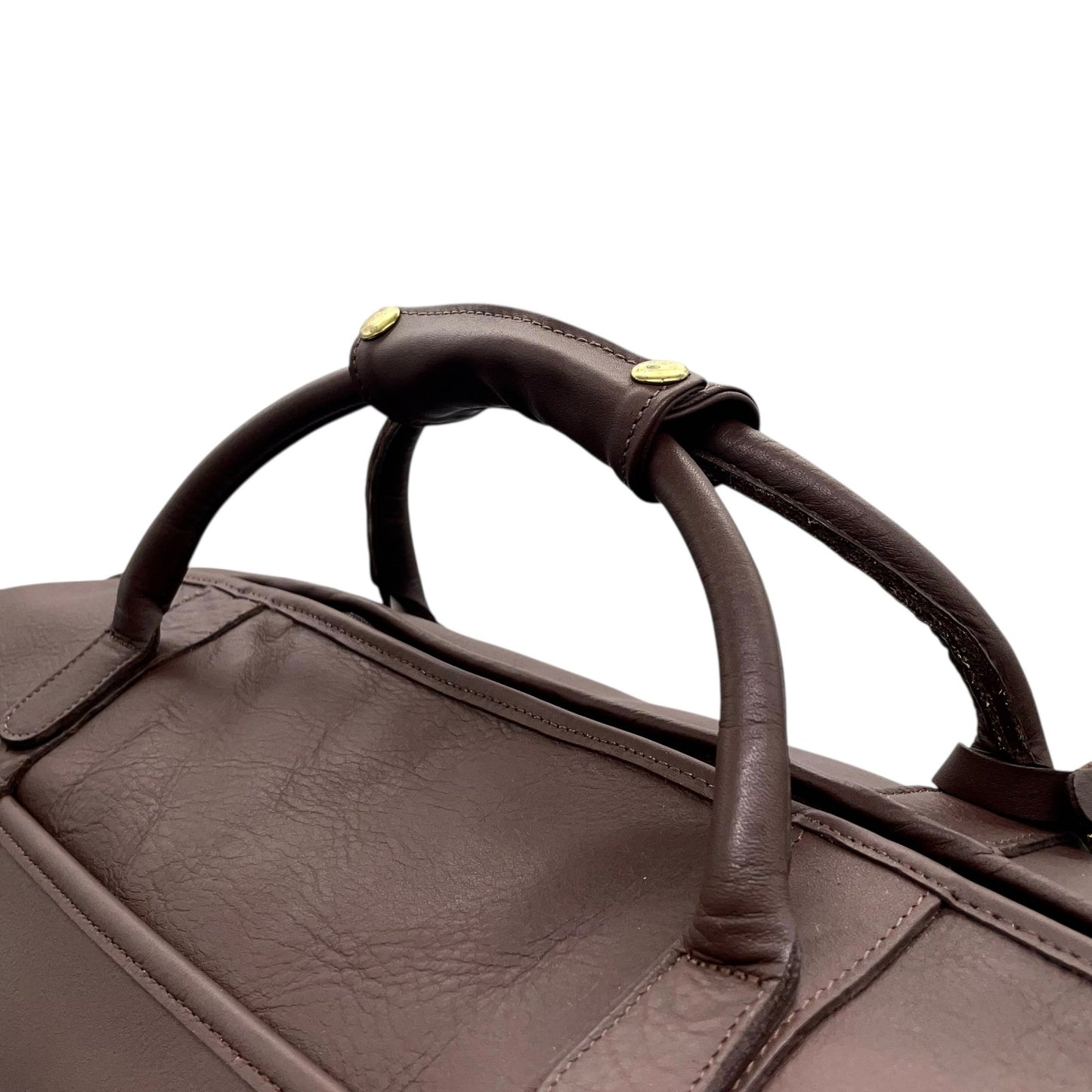 極美品 コーチ COACH レザー ボストンバッグ でかボストン 2WAY ショルダー付き 大容量 旅行 出張 茶色 ブラウン ゴールド金具 X