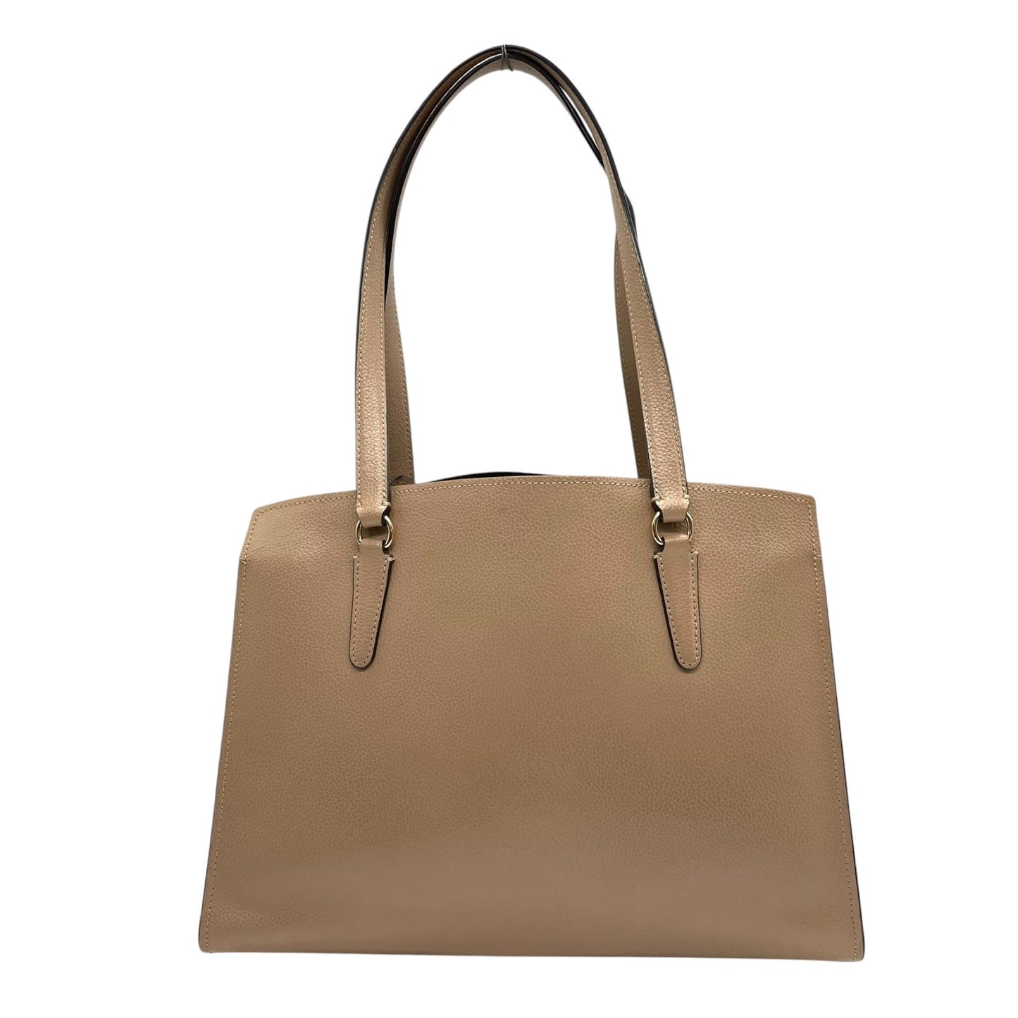 美品 コーチ COACH トートバッグ ハンドバッグ ペブルドレザー C4076 ベージュ A4収納可 金金具 ゴールド金具 ビジネスバッグ 2