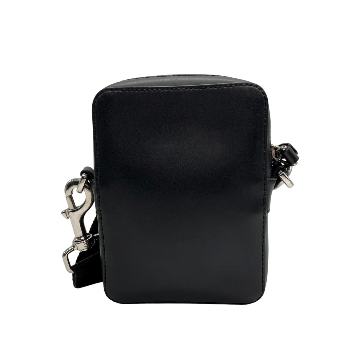 美品 ヴァレンティノ VALENTINO VLTN レザー ショルダーバッグ クロスボディ 黒 ブラック ロゴ メンズ レディース K9