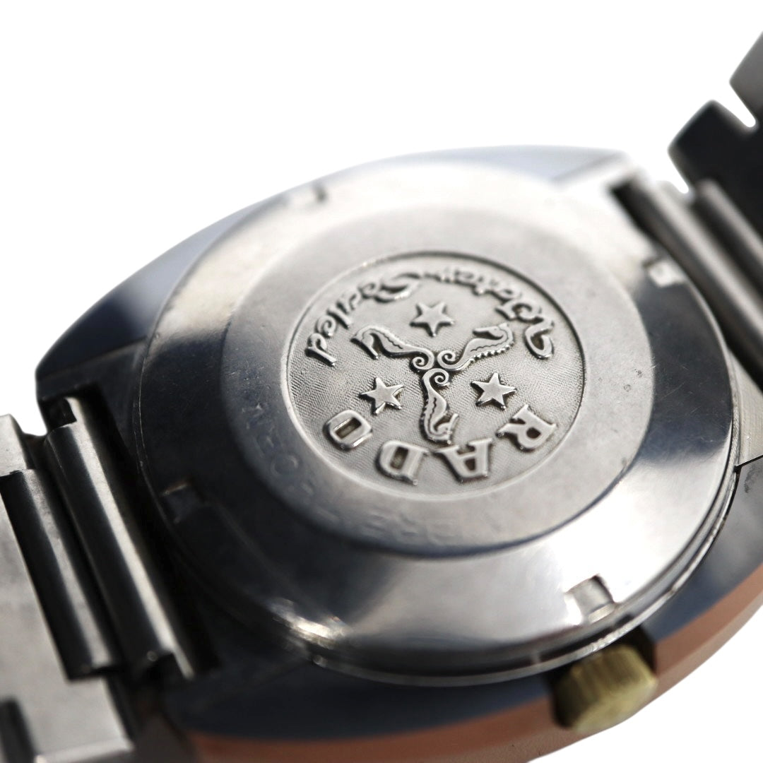 美品　ラドー　バルボア　腕時計　緑文字盤　カットガラス　ヴィンテージ　BREITHORN　ラウンド　自動巻　RADO　BALBOA　ブライトホルン　超硬ケース　アナログ　メンズ G4