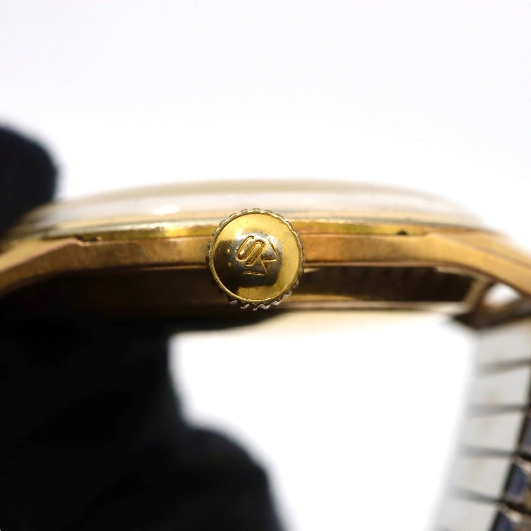 【稼働品】seiko セイコー セイコーシャ クロノス J13048 自動巻き 21石 腕時計 メンズ ゴールド シルバー文字盤 ヴィンテージ アナログ アンティーク クラシックデザイン Diashock 昭和レトロ 日本製 WATER PROOF G4