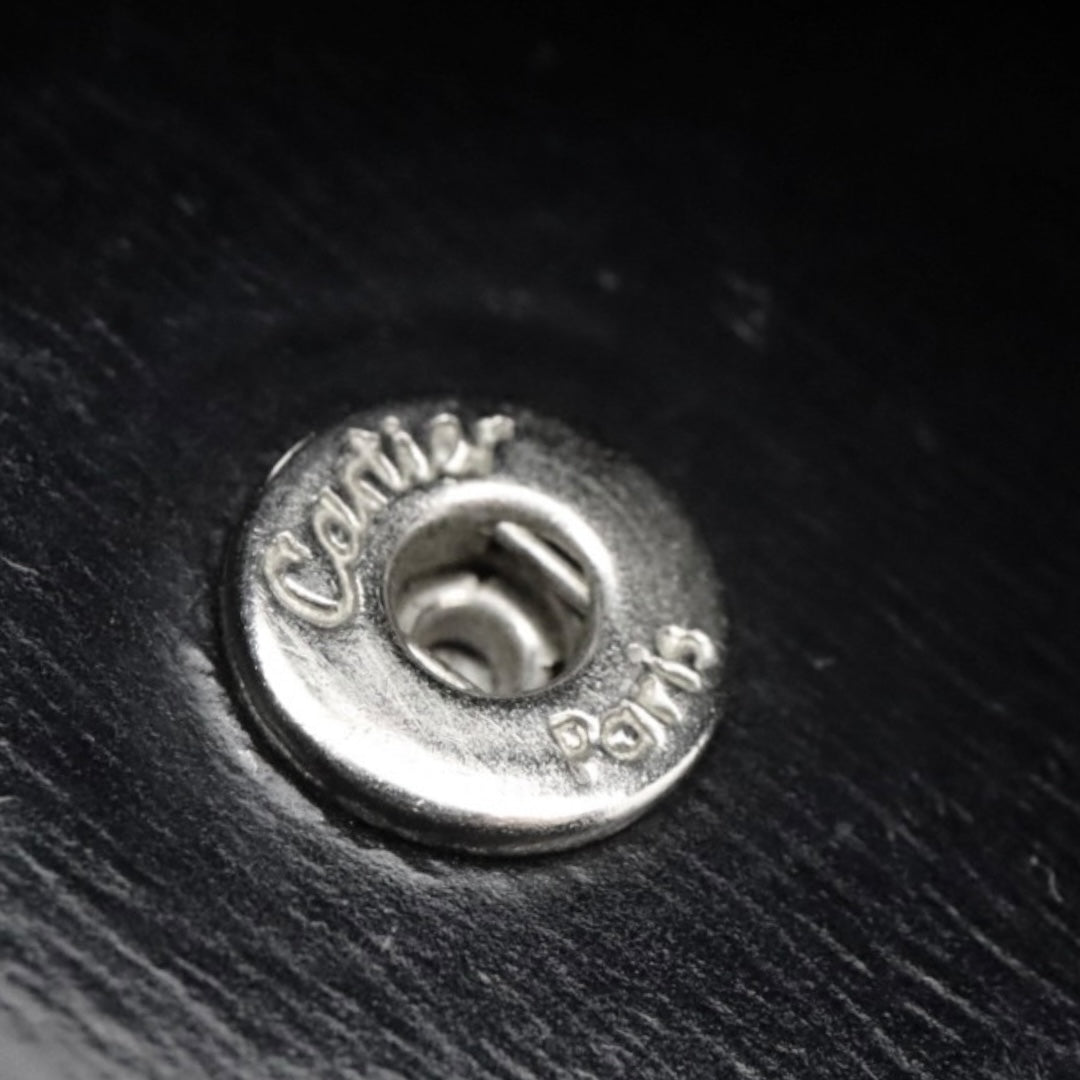 カルティエ Cartier マストライン パンテール キーケース 6連 黒 ブラック シルバー レザー 銀金具 M5