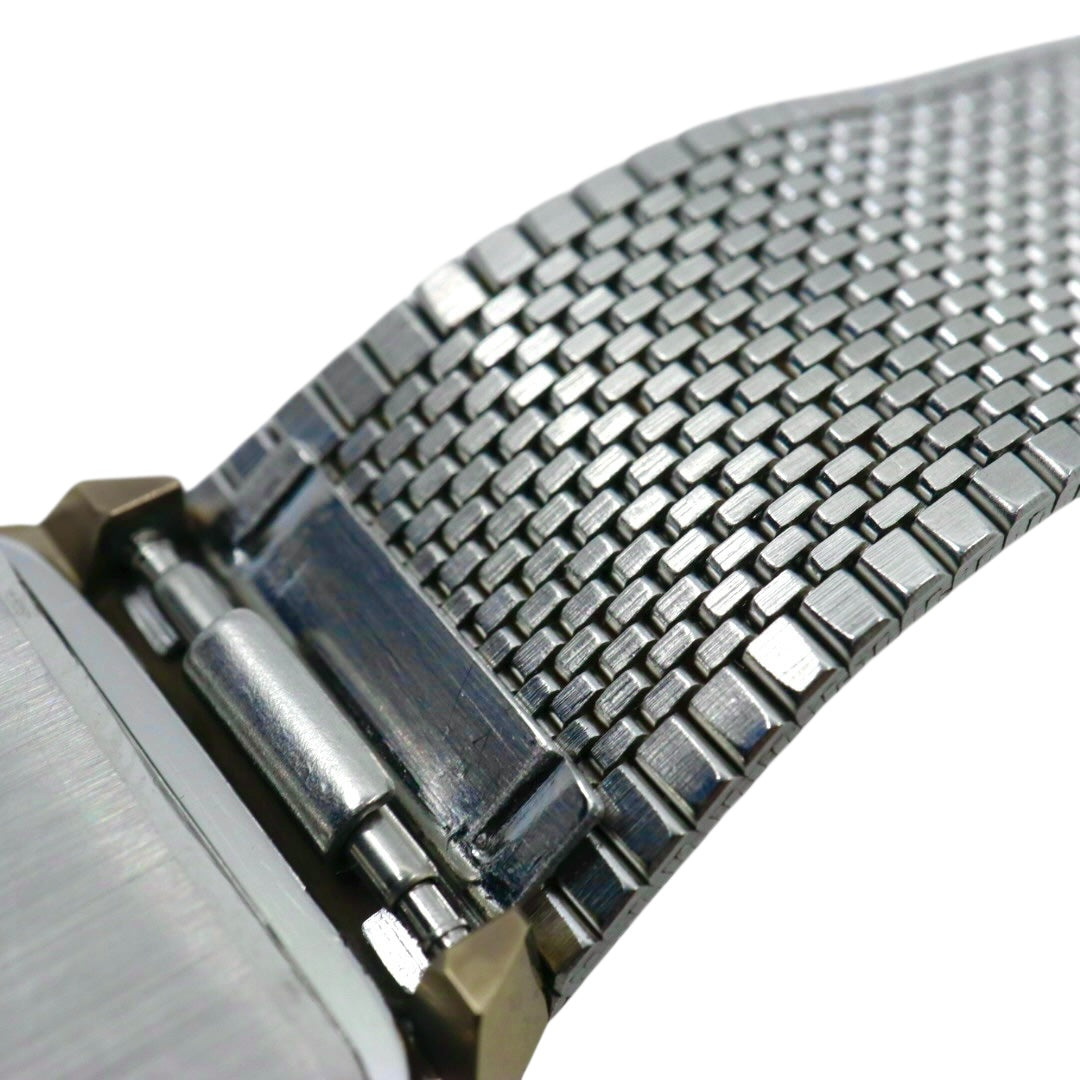 【美品/電池交換済】ラドー 腕時計 110.9509.3 レディース クオーツ ゴールド ブラウン文字盤 スクエア ヴィンテージ アナログ ドレスウォッチ アンティーク クラシックデザイン エレガント メッシュブレス クリーニング済み G1