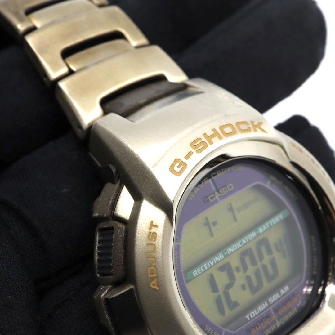 【美品/稼働品】カシオ G-SHOCK GW-600WCJ 2006 FIFAワールドカップ ドイツ大会 限定モデル 電波ソーラー The G メンズ 腕時計 デジタル ゴールド 20気圧防水 ヴィンテージ 希少 クリーニング済み G3