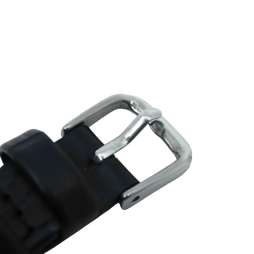 極美品 電池交換済 新品ベルト　グッチ GUCCI 5500L 腕時計 レディースウォッチ クォーツ シルバー文字盤 ローマンインデックス デイト表示 ステンレススチール レザーベルト クラシック エレガント ドレスウォッチ 稼働品 G3