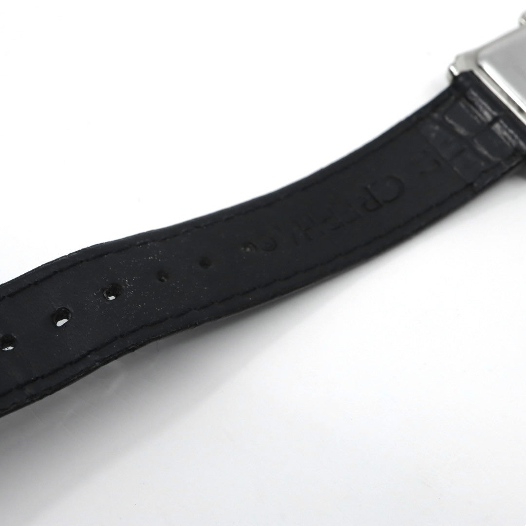 極美品 電池交換済 新品ベルト バーバリーロンドン 12100G 腕時計 レディースウォッチ スクエア レクタンギュラー クォーツ シルバー ホワイト文字盤 レザー アナログ クラシック ドレスウォッチ ビジネス 稼働品 G3