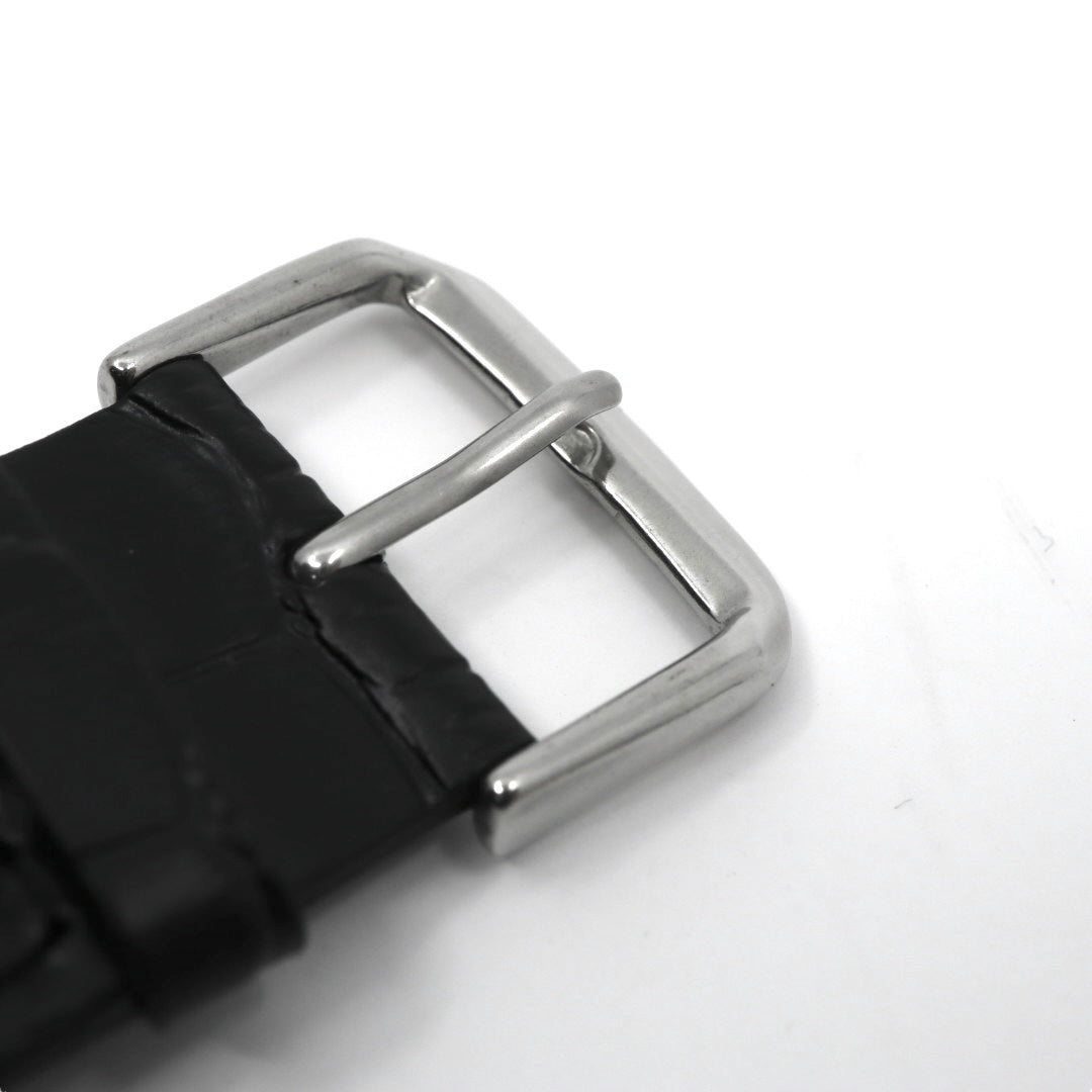 極美品 電池交換済 ハミルトン HAMILTON Estimate Time Over　カーキ E.T.O. H776120 腕時計 メンズ クロノグラフ クォーツ 黒文字盤 レザー アナログ アビエーション パイロットウォッチ スイス製 G3