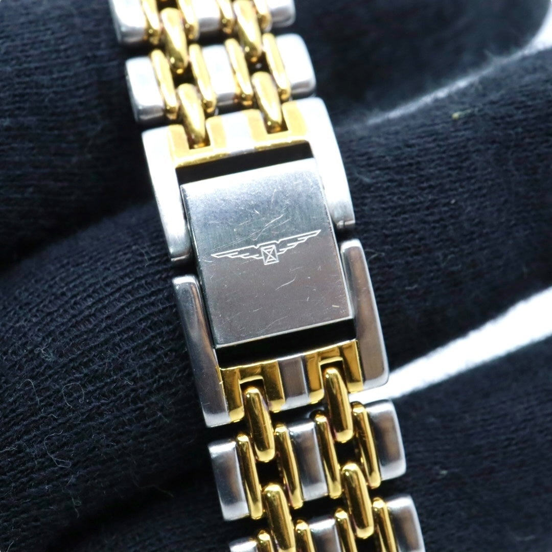 【美品/稼働品/電池交換済】ロンジン LONGINES 腕時計 7445 レディース クオーツ アナログ スクエア ゴールド文字盤 コンビブレス ヴィンテージ クラシック エレガント ドレスウォッチ SWISS MADE クリーニング済 G2