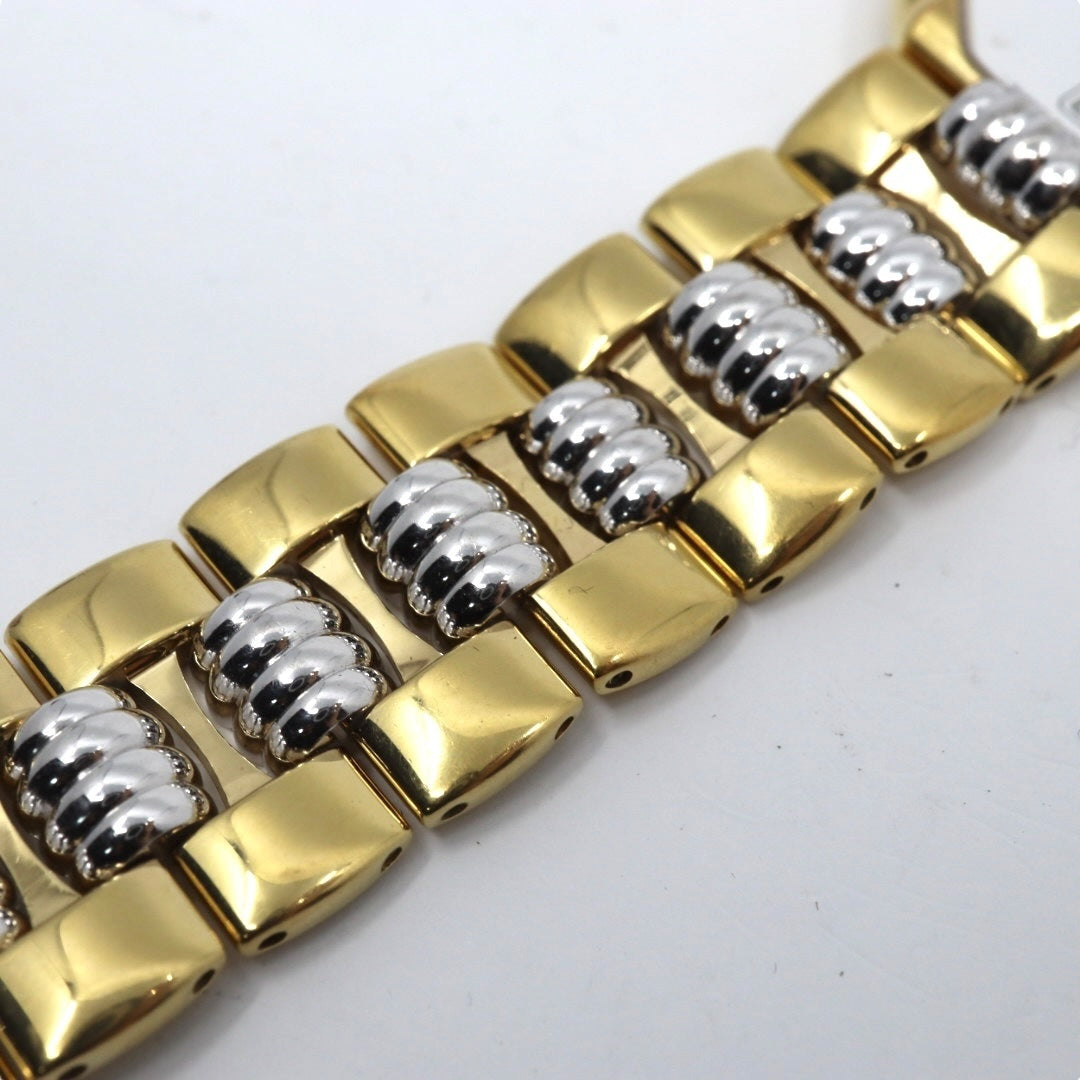 【美品／電池交換済】クリスチャンディオール 腕時計 45.134 レディース クオーツ デイト オクタゴン 八角形 ゴールド ホワイト文字盤 コンビブレス ヴィンテージ クラシック エレガント SWISS MADE クリーニング済 G2