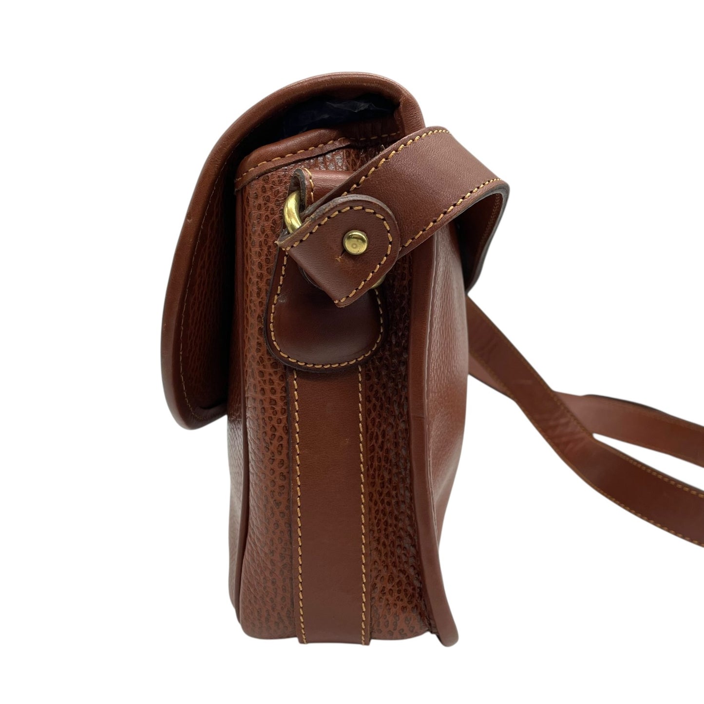 コーチ COACH ショルダーバッグ ターンロック 313 レザー 茶色 ブラウン 金金具 ゴールド金具 ヴィンテージ調 クラシックデザイン U16