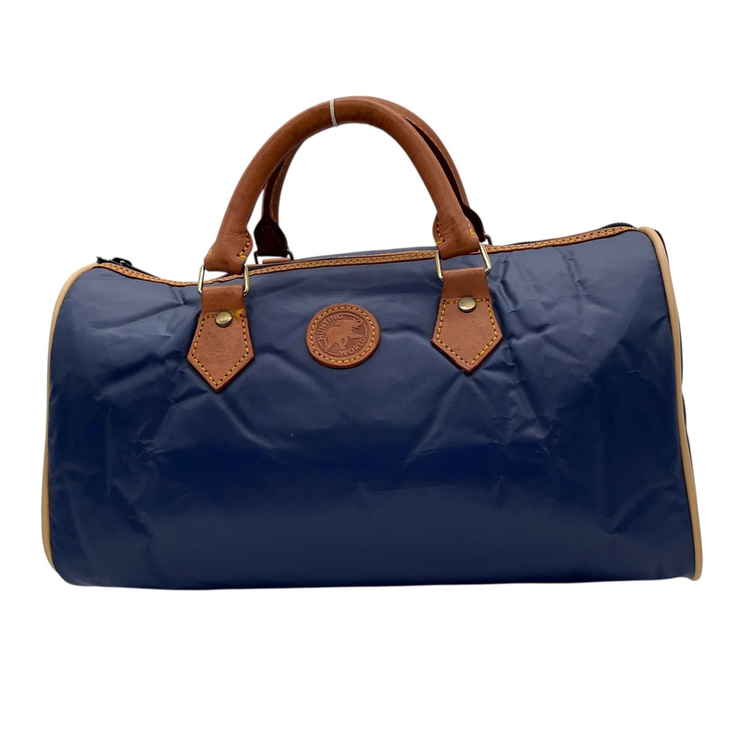 ハンティングワールド HUNTING WORLD ナイロン レザー ボストンバッグ ネイビー 紺 ブラウン 茶色 旅行 出張 軽量 メンズ レディース U17