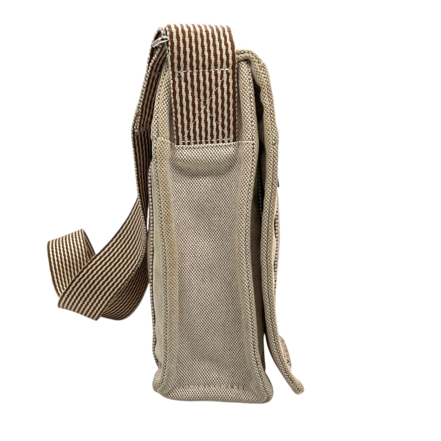 エルメス HERMES エールライン メッセンジャーPM ベージュ キャンバス ショルダーバッグ メンズ レディース ユニセックス B4