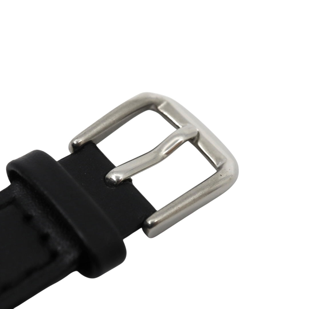 citizen シチズン クオーツ 腕時計 4-102321Y ゴールド ブラック文字盤 ラウンドケース レザーベルト レディース ヴィンテージ