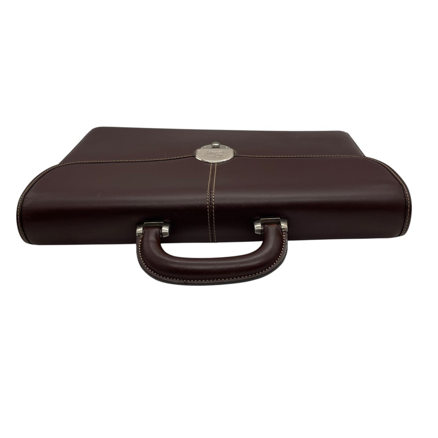 BURBERRY バーバリー ビジネスバッグ レザー ブラウン【中古】 メンズ