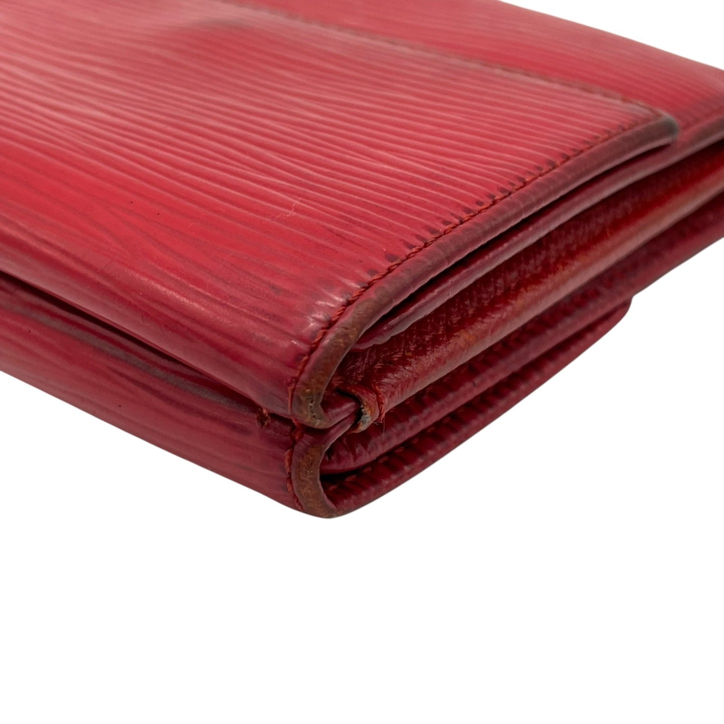 LOUIS VUITTON ルイヴィトン 三つ折り財布 エピ ポルトモネ ビエ カルト クレディ M63487 赤 レッド レザー M4