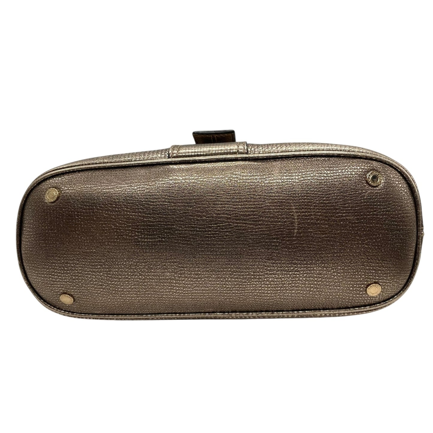 美品 BVLGARI ブルガリ レオーニ 2way ハンドバッグ ショルダーバッグ シルバー 本革 レザー レディース 希少モデル ブランドバッグ 鞄 A