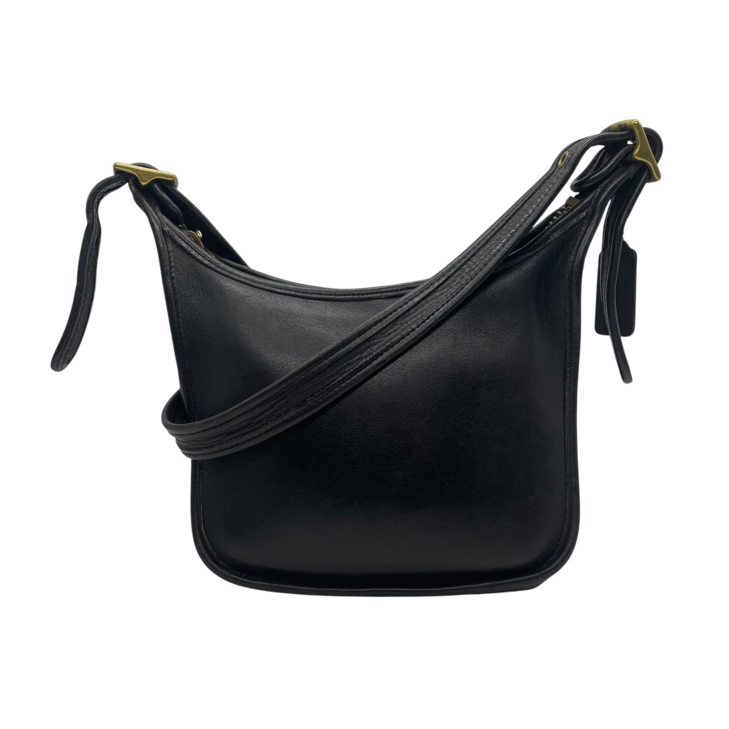 希少 90's OLD COACH オールドコーチ 9950 ショルダーバッグ マシューヒーリー ゴールド金具 黒 ブラック ユニセックス ヴィンテージ 斜め掛け レザー A1