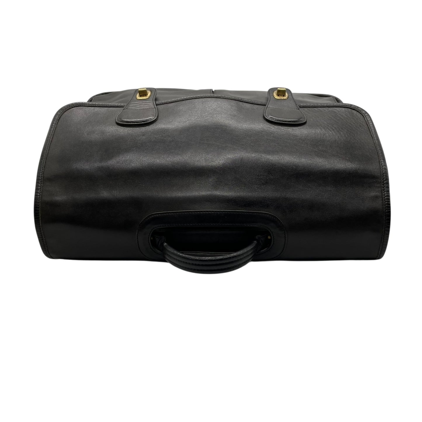 希少 COACH オールドコーチ ヴィンテージ ビジネスバッグ ブリーフケース ハンドバッグ 黒 ブラック ゴールド金具 ターンロック レザー 2WAY ダブルポケット 書類鞄 オールレザー E