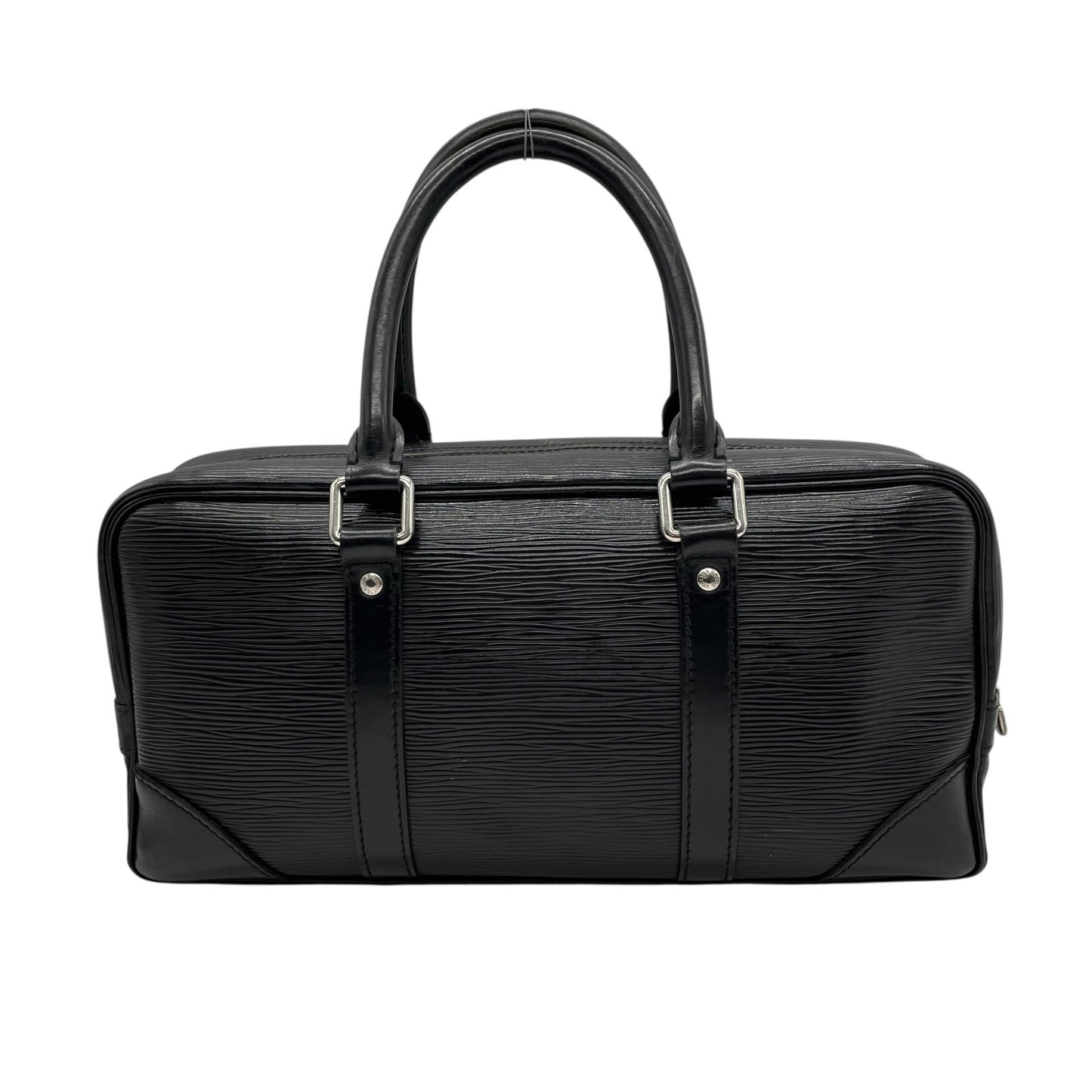 Authentic LOUIS VUITTON Epi Vivienne Lon Handbag M59112 Black Noir Silver Hardware