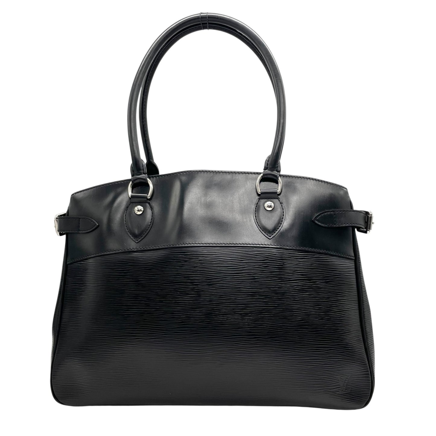 極美品 LOUIS VUITTON ルイヴィトン パッシィ GM エピ ビジネスバッグ ビジネストート トートバッグ ハンドバッグ M59252 黒 ブラック ノワール レザー シルバー金具 肩掛け可 メンズ レディース C