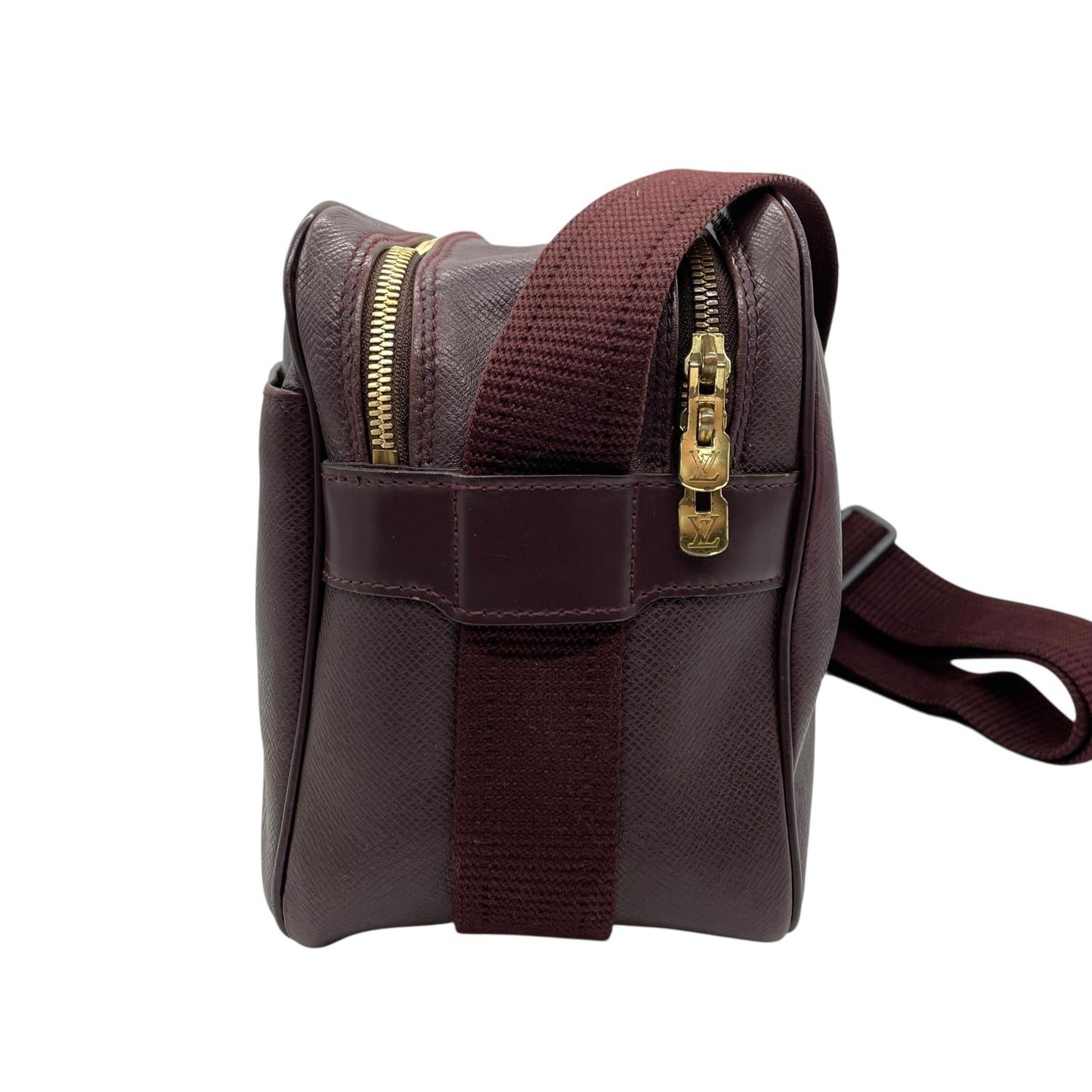 LOUIS VUITTON ルイヴィトン タイガ リポーター M30156/SP0958 エンジ レザー ルイヴィトン Louis Vuitton タイガ ショルダーバッグ ブラウン 茶色 レザー ゴールド金具 スクエア型 ヴィンテージ C