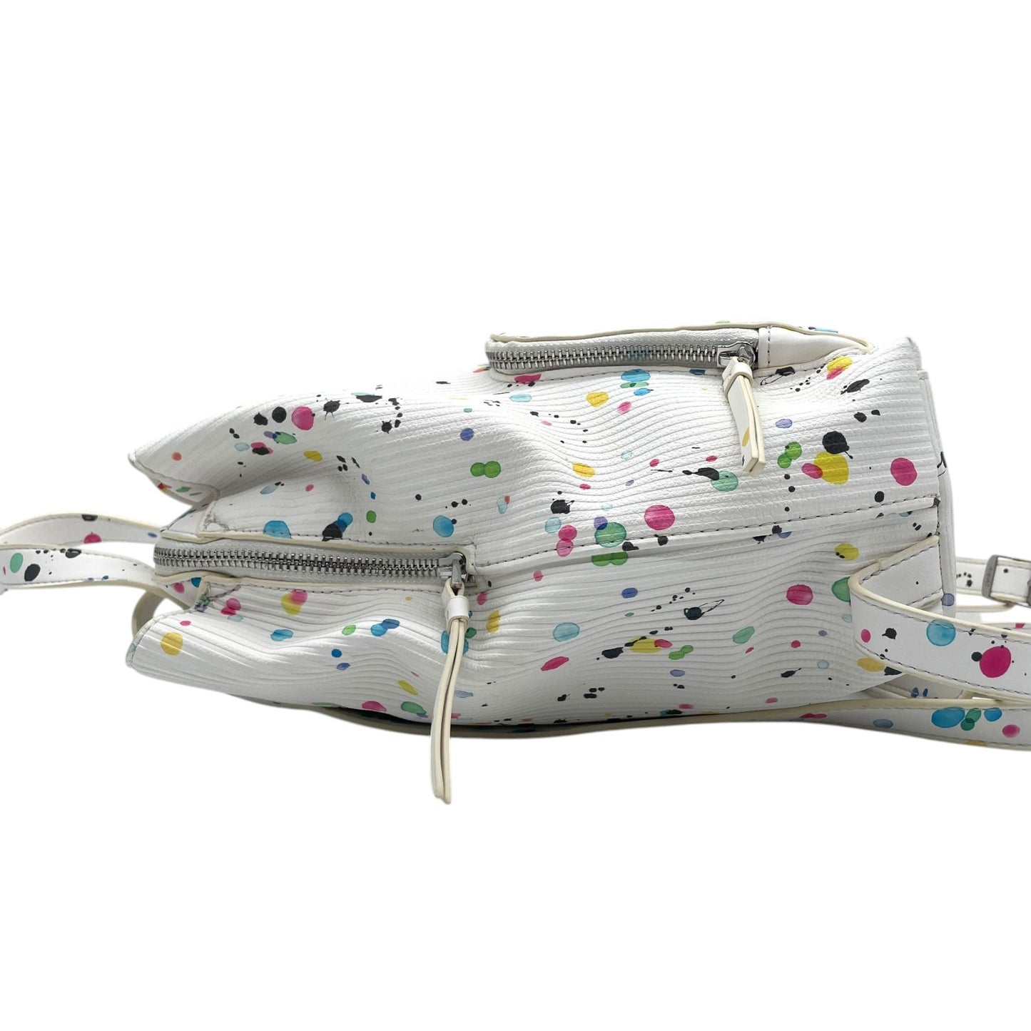 デシグアル Desigual バックパック リュック 白 ホワイト カラフル ペイント柄 マルチカラー アートデザイン S95