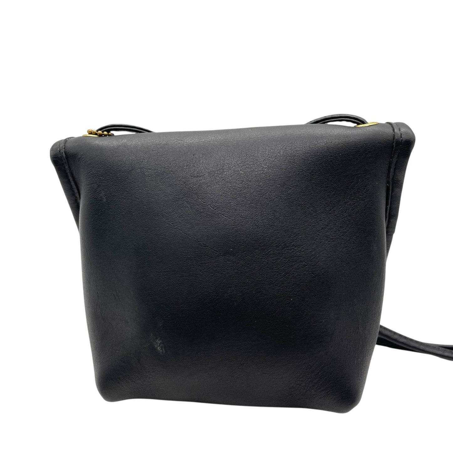 美品 希少 コーチ COACH オールドコーチ ターンロック ショルダーバッグ 9934 黒 ブラック レザー USA製 ヴィンテージ Z2