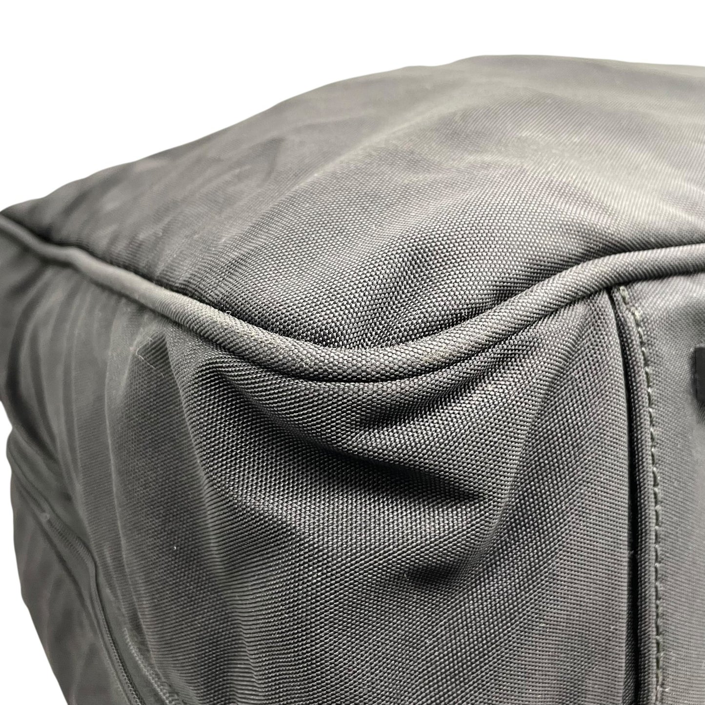 グッチ GUCCI ボストンバッグ ショルダーバッグ ブラック 黒 2way ナイロン レザー 大容量 トラベルバッグ ビジネスバッグ 斜め掛け可 ロゴ シルバー金具 メンズ X