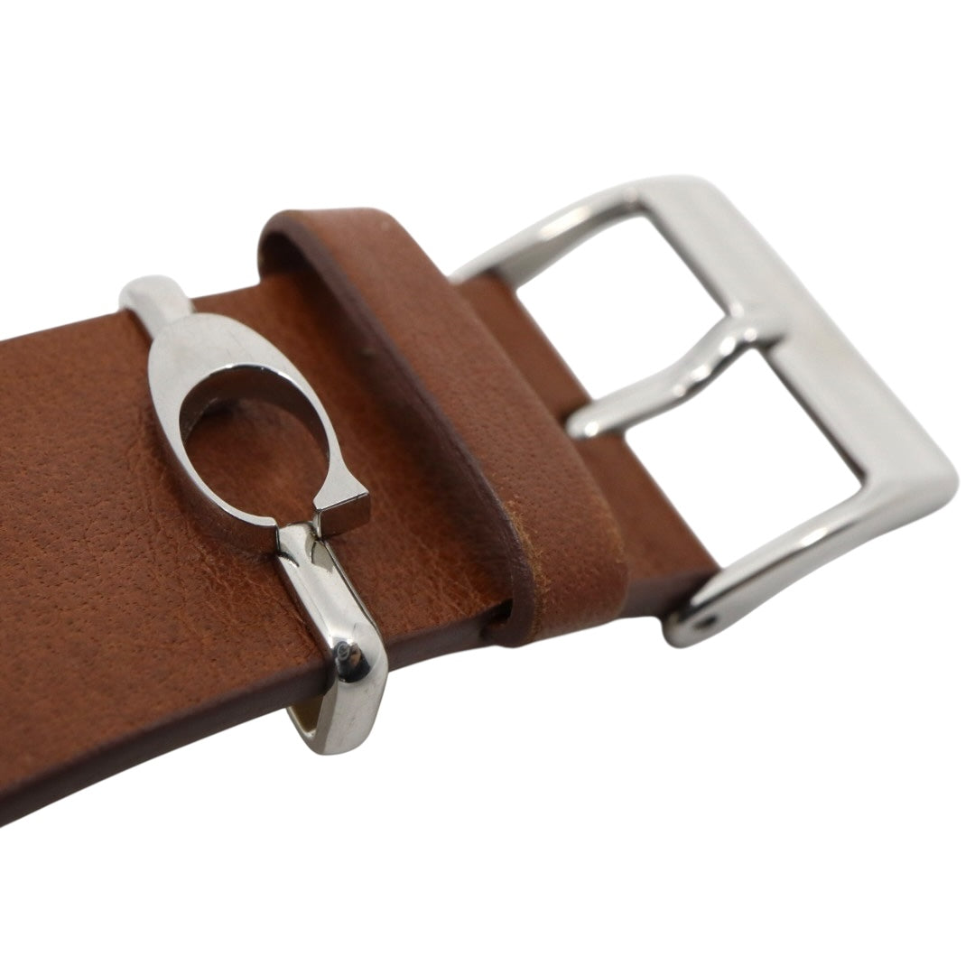 未使用級 美品 電池交換済 コーチ COACH ペリー PERRY 腕時計 CA.120.7.14.1596 レディースウォッチ クォーツ シルバー文字盤 ブラウン レザーベルト アナログ シンプル エレガント クラシック ビジネス 普段使い 稼働品 G3