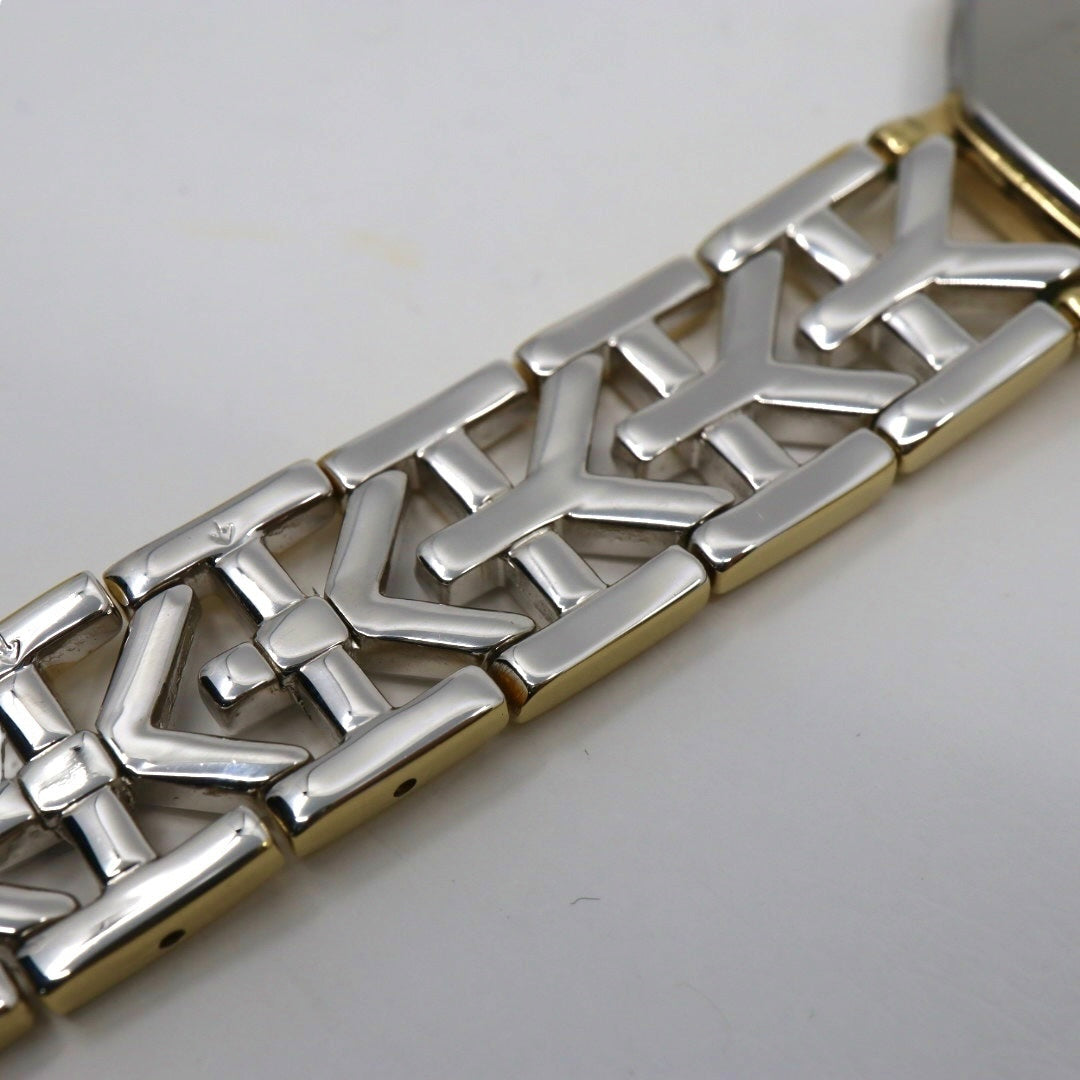 【新品同様/電池交換済】イヴサンローラン YSL 腕時計 4620-E62143 レディース クオーツ アナログ オクタゴン 八角形 ゴールド文字盤 コンビブレス ヴィンテージ クラシック エレガント ドレスウォッチ クリーニング済 G2