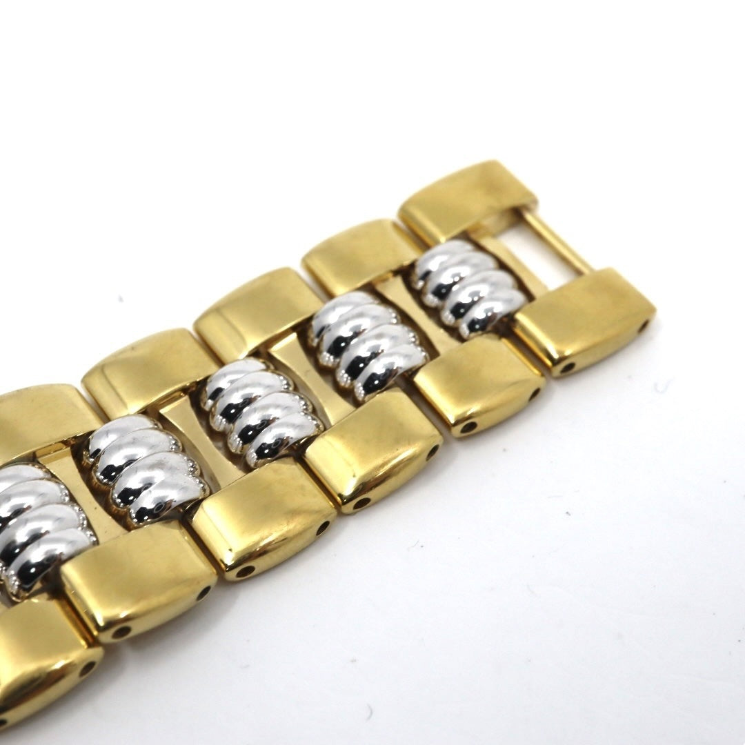 【美品／電池交換済】クリスチャンディオール 腕時計 45.134 レディース クオーツ デイト オクタゴン 八角形 ゴールド ホワイト文字盤 コンビブレス ヴィンテージ クラシック エレガント SWISS MADE クリーニング済 G2