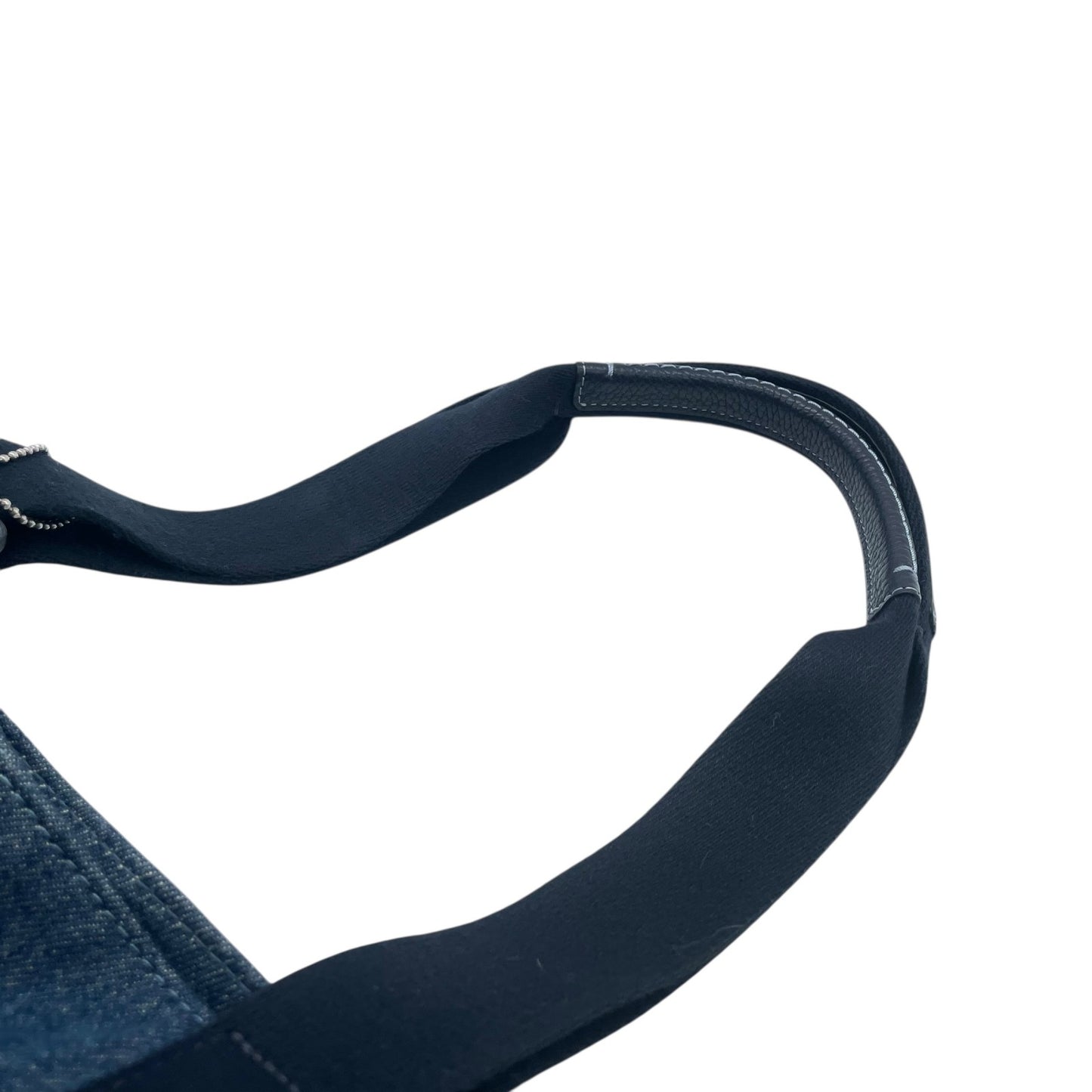 コーチ COACH デニム トートバッグ ショルダーバッグ ロングハンドル 肩掛け 馬車ロゴ ビッグロゴ 大容量 A4対応 ブルー レディース メンズ ヴィンテージ U17