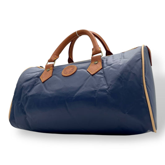 ハンティングワールド HUNTING WORLD ナイロン レザー ボストンバッグ ネイビー 紺 ブラウン 茶色 旅行 出張 軽量 メンズ レディース U17