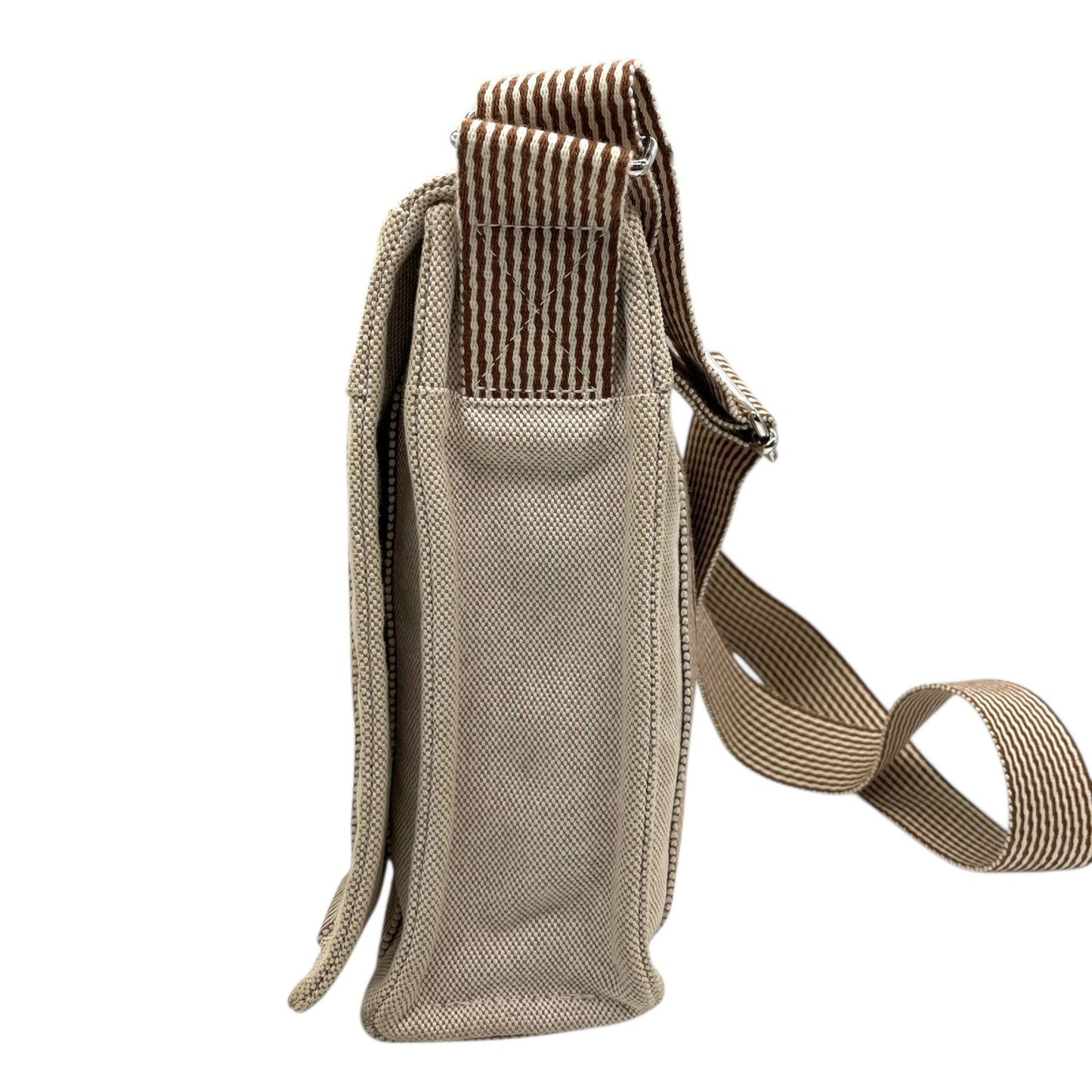 エルメス HERMES エールライン メッセンジャーPM ベージュ キャンバス ショルダーバッグ メンズ レディース ユニセックス B4