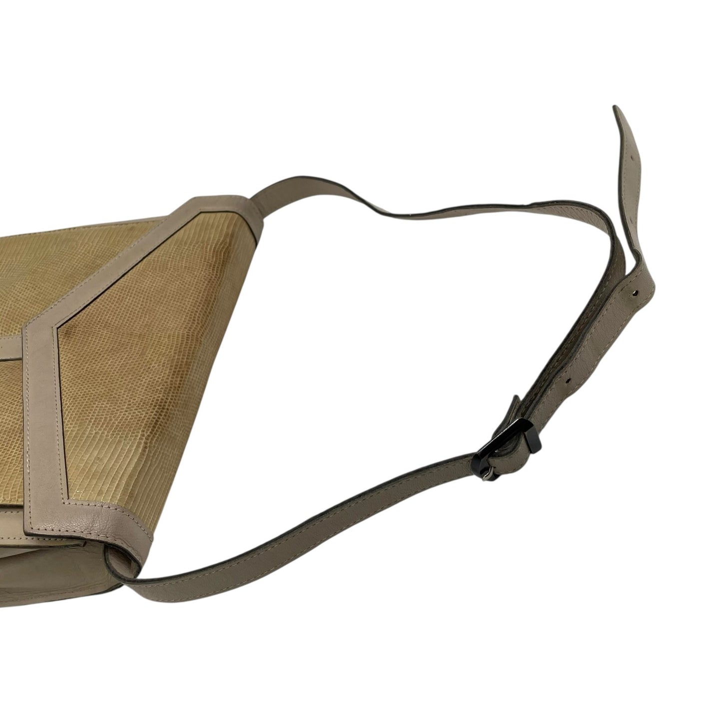 イヴサンローラン Yves Saint Laurent ショルダーバッグ ワンショルダー ベージュ グレージュ レザー ゴールド金具 フラップ開閉 肩掛け可 YSL ヴィンテージ レディース S81