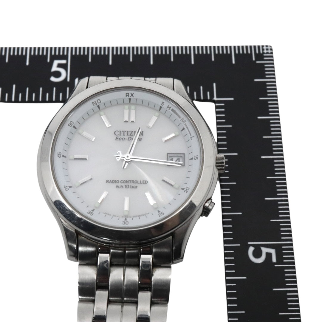 citizen シチズン フォルマ エコドライブ 電波ソーラー 腕時計 H415-S033012 ホワイト文字盤 ステンレススチール メンズ G8