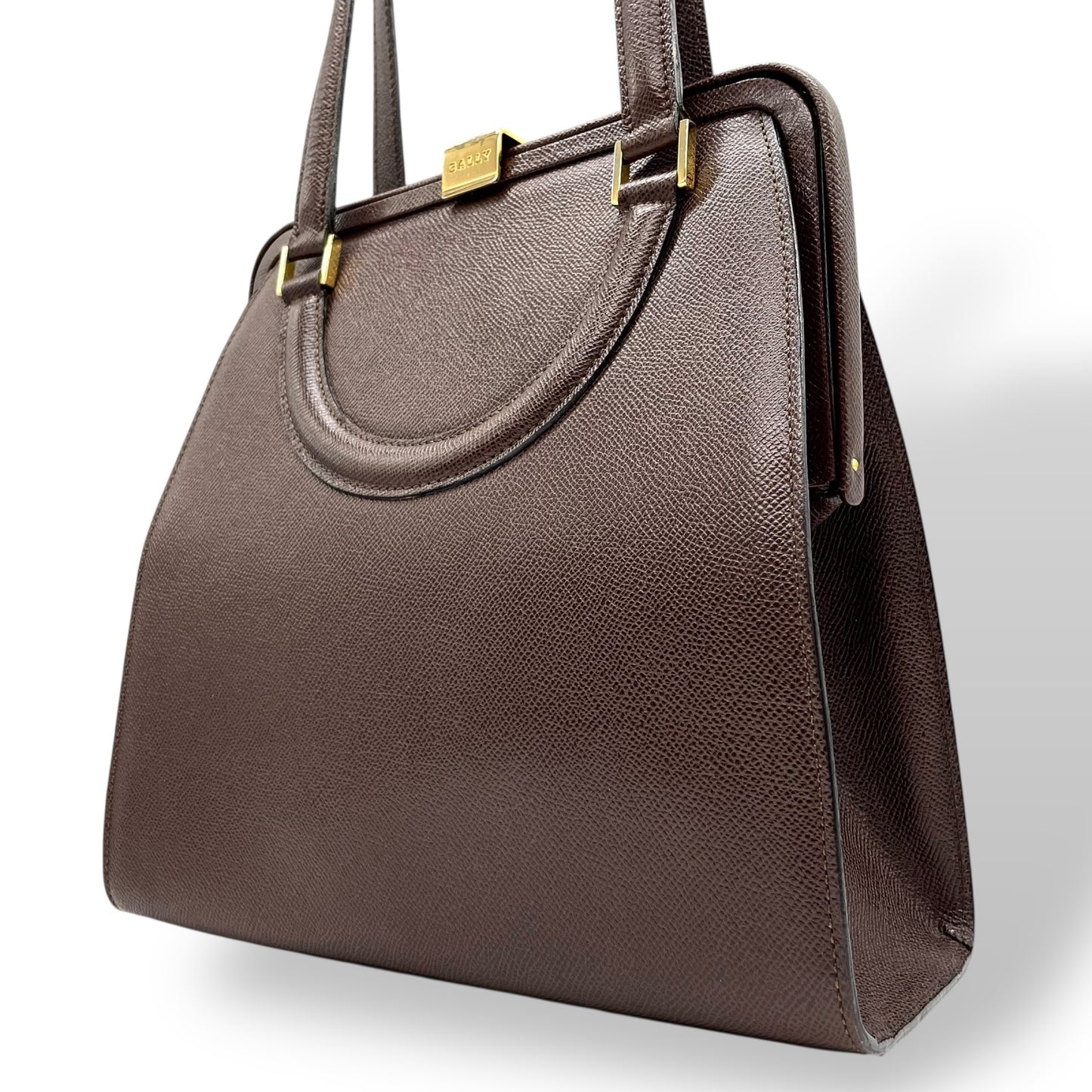 バリー Bally ヴィンテージ レザーショルダーバッグ トートバッグ ブラウン 肩掛け vintage archive 90s B