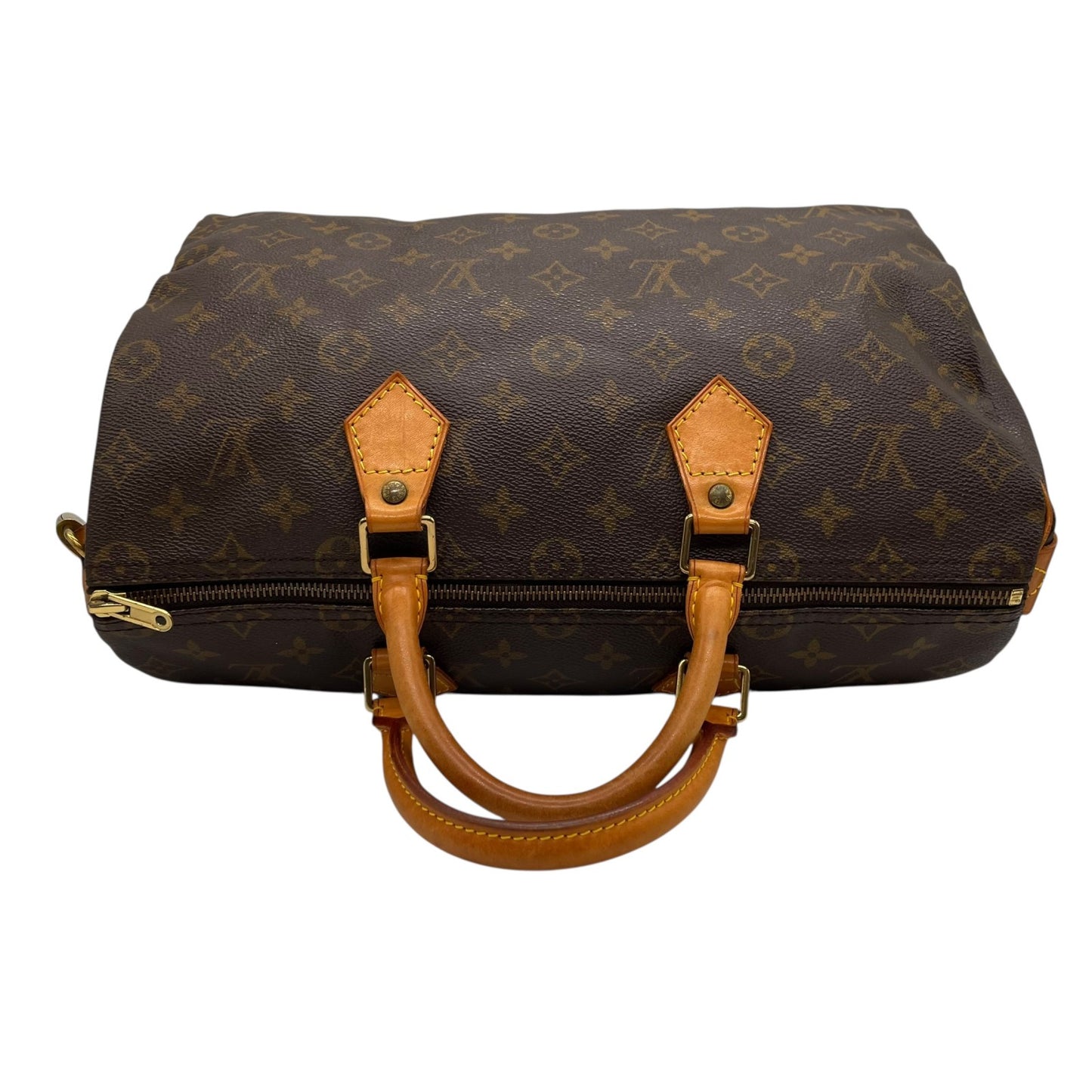 LOUIS VUITTON ルイヴィトン スピーディ35 2WAY ミニボストンバッグ モノグラム PVC レザー ブラウン ゴールド金具 M41107 レディース 斜め掛け パドロック付 E
