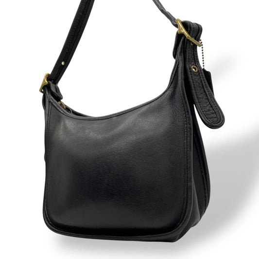 希少 90's OLD COACH オールドコーチ 9950 ショルダーバッグ マシューヒーリー ゴールド金具 黒 ブラック ユニセックス ヴィンテージ 斜め掛け レザー A1