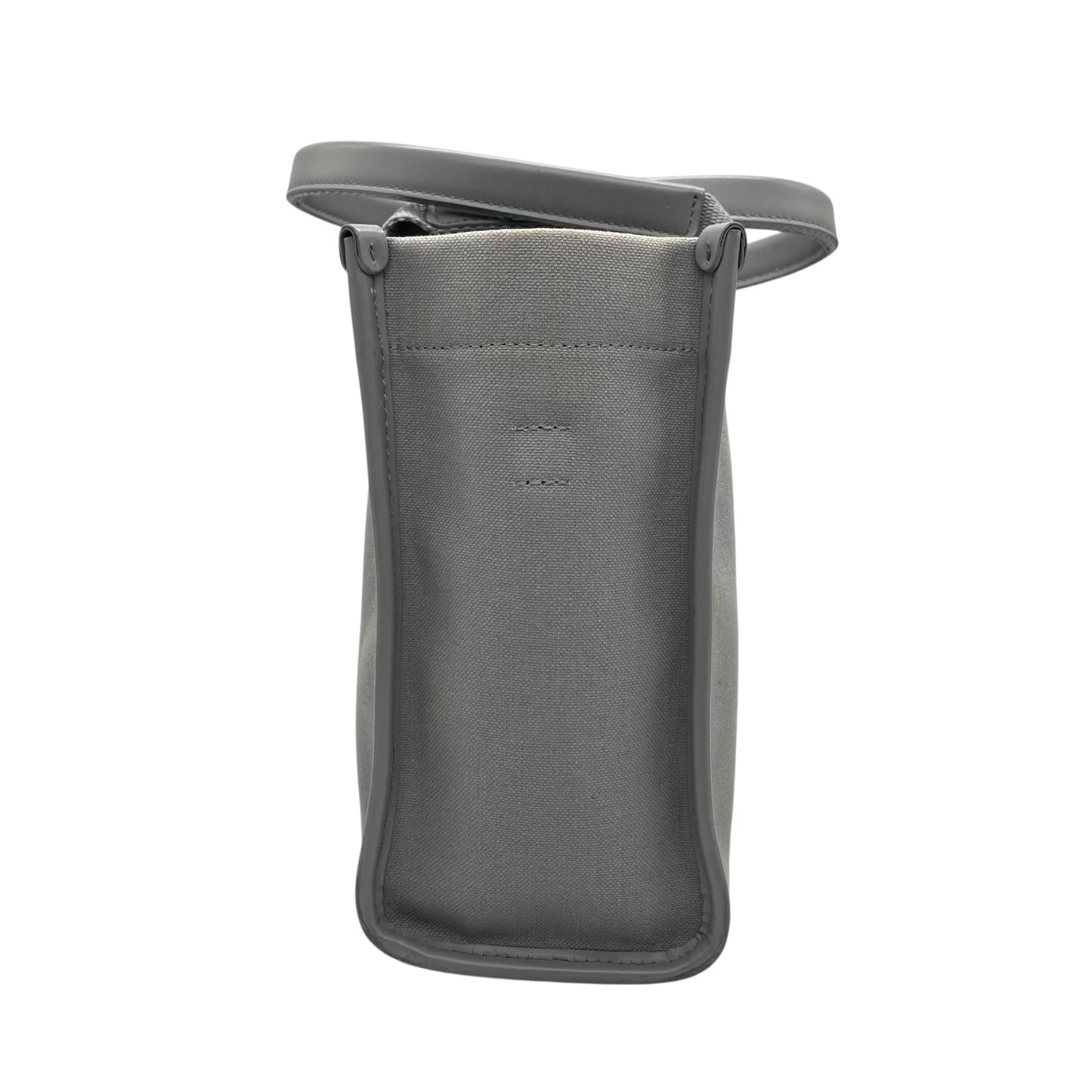 BALENCIAGA バレンシアガ ハードウェア スモール トートバッグ 2way ショルダーバッグ グレー キャンバス レザー ゴールド金具 ロゴ 671402 斜め掛け可 レディース B