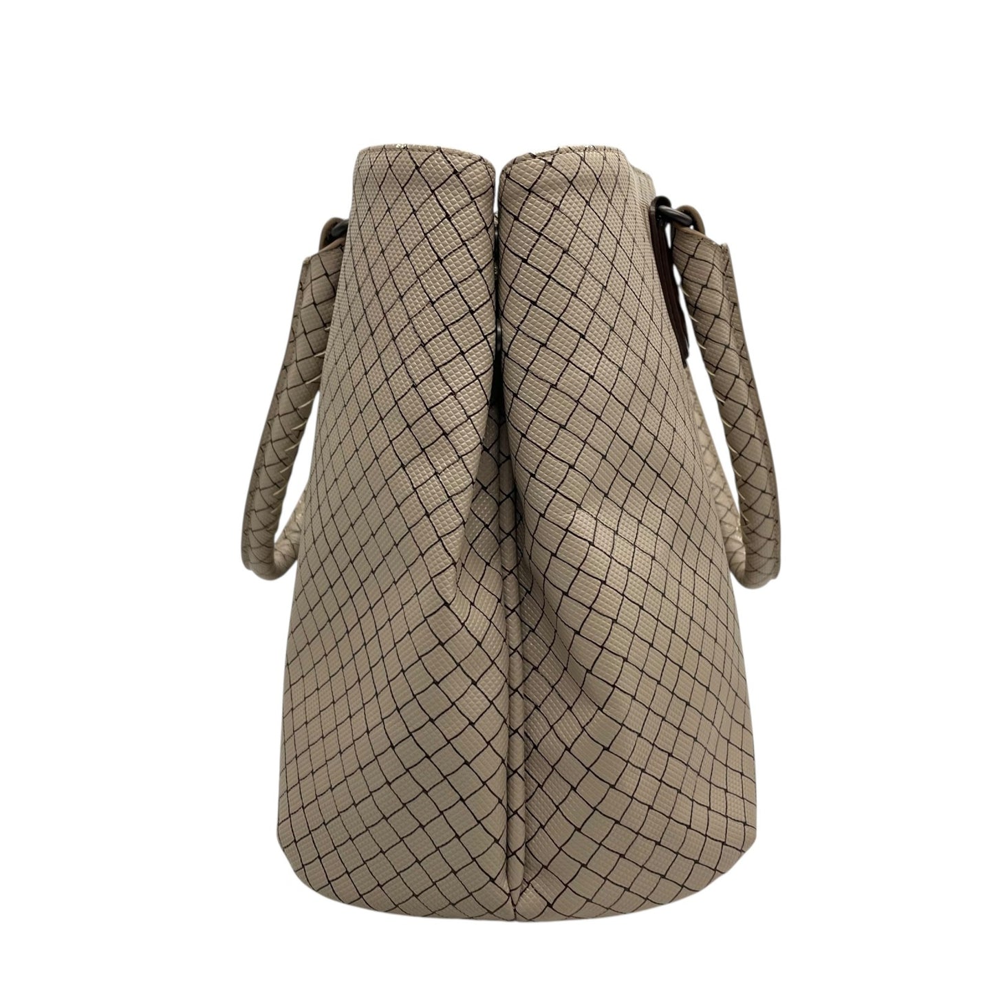 BOTTEGA VENETA ボッテガヴェネタ マルコポーロ イントレッチオジェット トートバッグ ハンドバッグ グレー ブラウン PVC ブラック金具 メンズ レディース 手提げ A