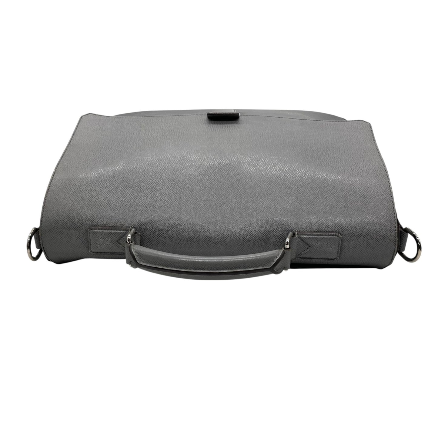 LOUIS VUITTON ルイヴィトン タイガ レザー ヴァシリGM ビジネスバッグ 2WAY ショルダーバッグ M32638 グラシエ グレー 灰色 シルバー金具 メンズ レディース D