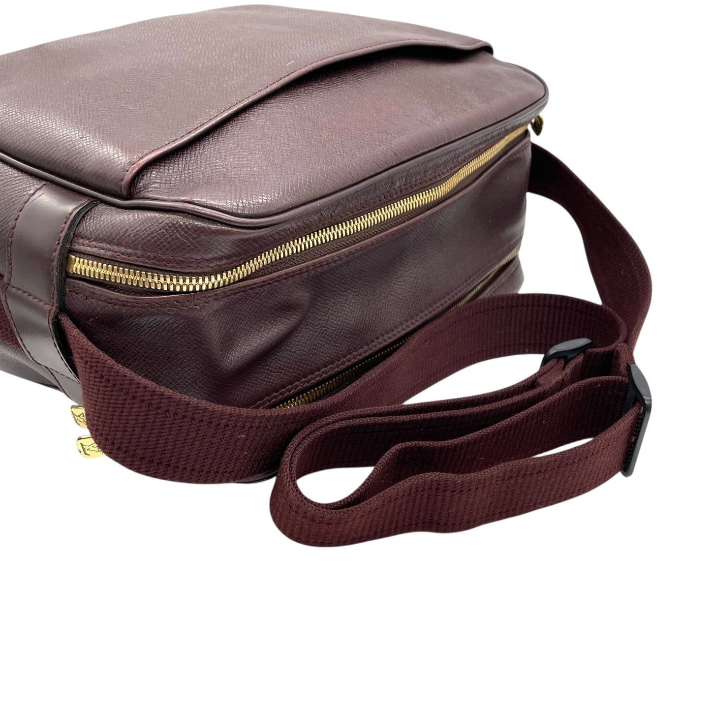 LOUIS VUITTON ルイヴィトン タイガ リポーター M30156/SP0958 エンジ レザー ルイヴィトン Louis Vuitton タイガ ショルダーバッグ ブラウン 茶色 レザー ゴールド金具 スクエア型 ヴィンテージ C