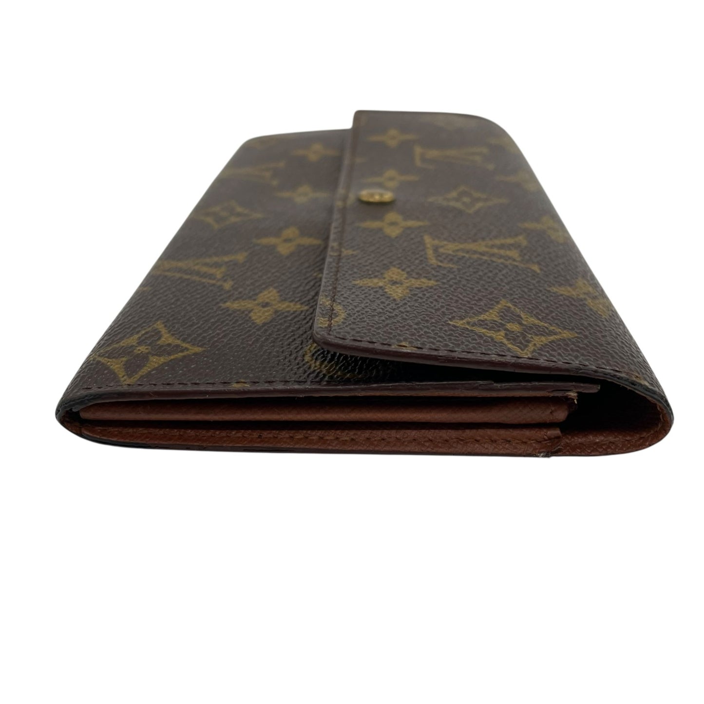 美品 LOUIS VUITTON ルイヴィトン モノグラム ポルトモネ クレディ ポルトフォイユサラ 長財布 ブラウン ゴールド金具 PVC モノグラムキャンバス M61725 w5