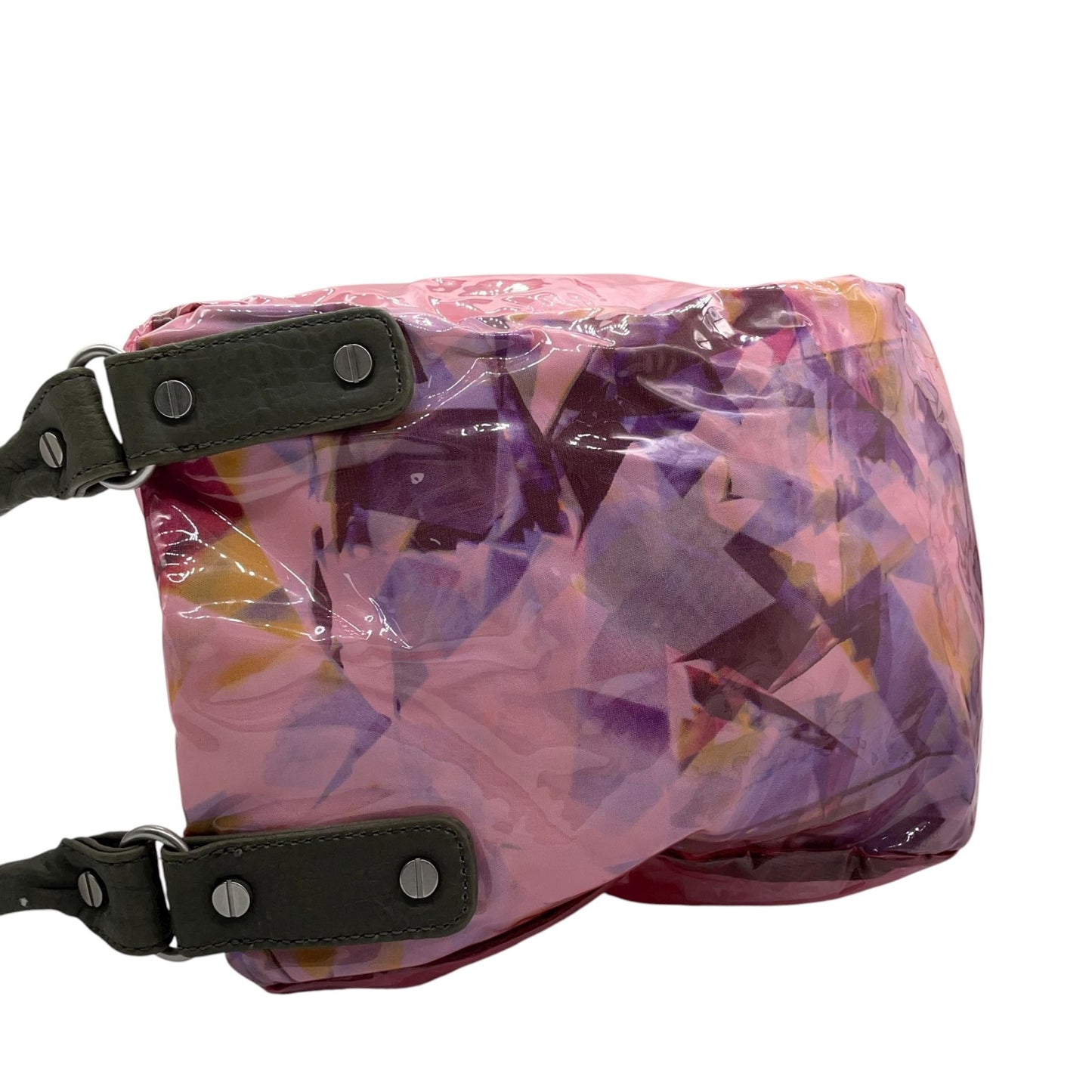 ディーゼル DIESEL PVC×ナイロン ショルダーバッグ トートバッグ ピンク レディース S95 Y2K 00s vintage