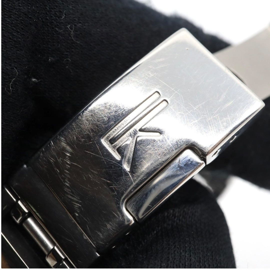 美品 【電池交換済】セイコー ルキア 腕時計 5Y89-0B30 レディース クオーツ デイデイト カレンダー 24時間計 シルバー ピンクゴールド コンビカラー ビジネス フォーマル ドレスウォッチ エレガント 上品 オフィス 日本製 クリーニング済み G2