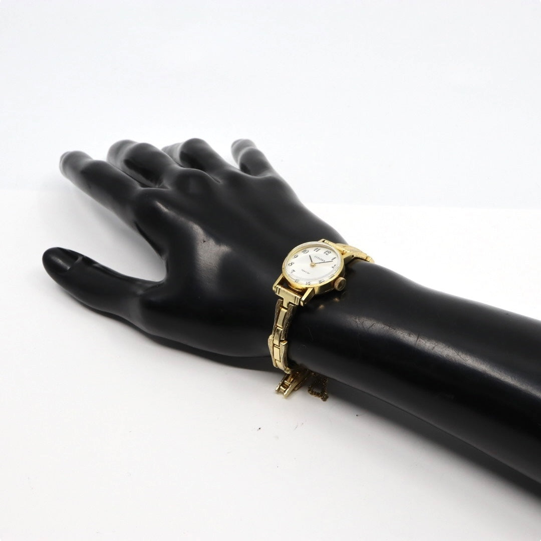 美品 超希少 シチズン special 腕時計 K18 18金無垢 4-675673 レディース クオーツ ゴールド アナログ ヴィンテージ アンティーク ドレスウォッチ クラシックデザイン 上品 エレガント K18 G3