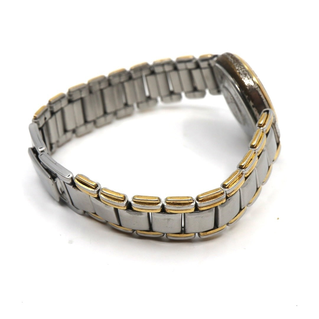 【電池交換済】バーバリー Burberrys 腕時計 11500L レディースウォッチ クォーツ コンビ シルバー ゴールド ローマンインデックス ホースロゴ クラシック ヴィンテージ アナログ 稼働品 G3