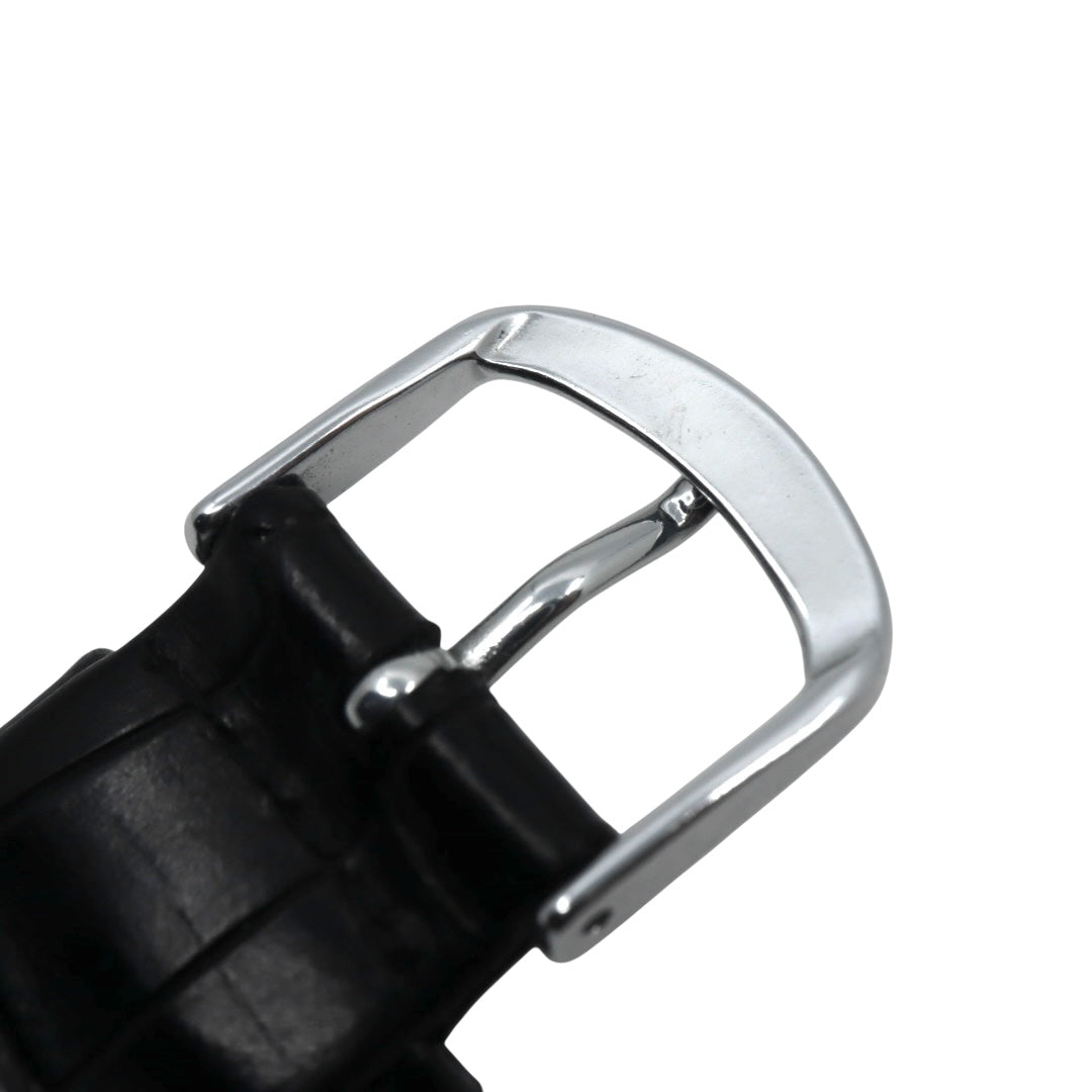 極美品 電池交換済 新品ベルト バーバリーロンドン 12100G 腕時計 レディースウォッチ スクエア レクタンギュラー クォーツ シルバー ホワイト文字盤 レザー アナログ クラシック ドレスウォッチ ビジネス 稼働品 G3