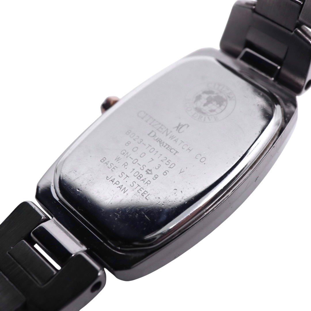 【美品】CITIZEN シチズン xC クロスシー エコドライブ ソーラー 腕時計 ピンク文字盤 ステンレススチール レディース ソーラー充電 電池交換不要 上品 エレガント 日本製 G8